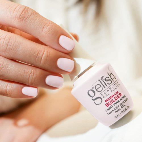 LIGHT PINK NUDE Gelish Brush-On Builder  | Il gel costruttore in boccetta per ricostruzione unghie