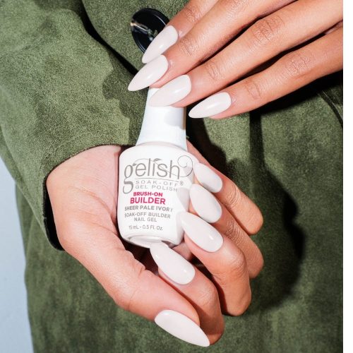 SHEER MASHMALLOW Gelish Brush-On Builder  | Il gel costruttore in boccetta per ricostruzione unghie
