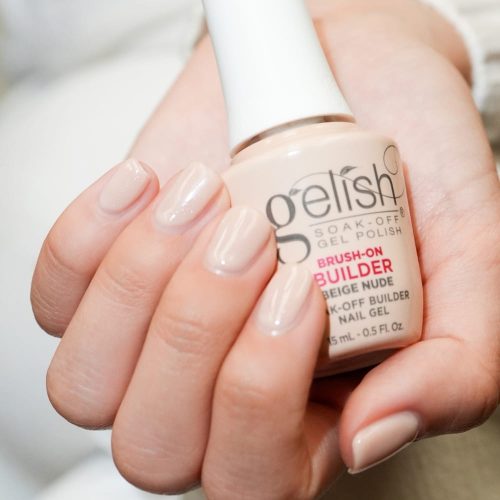 BEIGE NUDE Gelish Brush-On Builder  | Il gel costruttore in boccetta per ricostruzione unghie