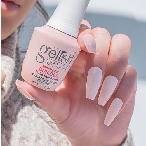 PALE BUFF PINK Gelish Brush-On Builder  | Il gel costruttore in boccetta per ricostruzione unghie