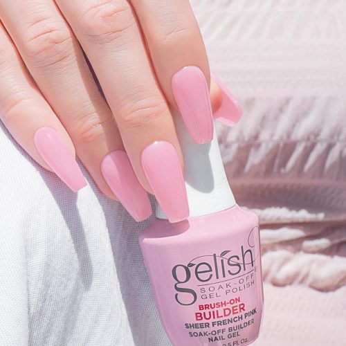 SOFT SHEER PINK Gelish Brush-On Builder  | Il gel costruttore in boccetta per ricostruzione unghie