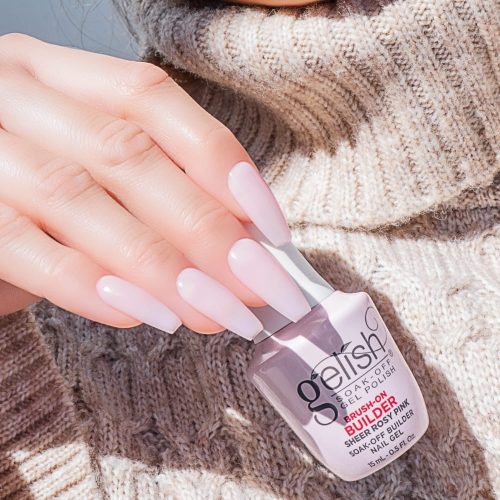 SHEER ROSY PINK Gelish Brush-On Builder  | Il gel costruttore in boccetta per ricostruzione unghie
