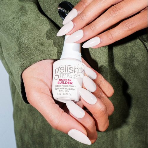 SHEER PALE IVORY Gelish Brush-On Builder  | Il gel costruttore in boccetta per ricostruzione unghie