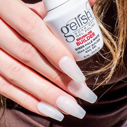 SHEER PALE WHITE Gelish Brush-On Builder  | Il gel costruttore in boccetta per ricostruzione unghie